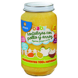 Tarrito Baby de hortalizas con pollo y arroz ALTEZA 250g