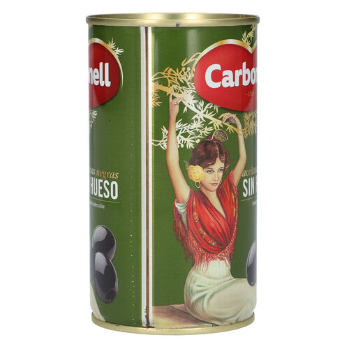 ACEITUNA NEGRA CARBONEL SIN HUESO 340g image number