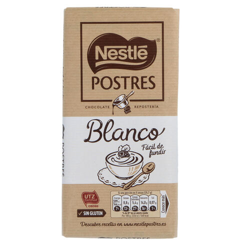 CHOCOLATE NESTLE POSTRE BLANCO 180g image number