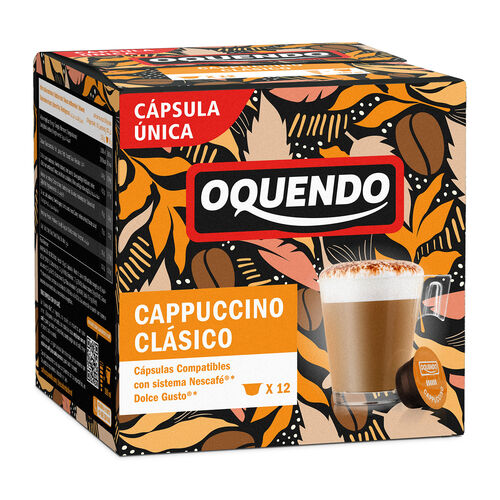 CAFE CAPSULAS DG CAPUCCINO CLASICO OQUENDO 12ud image number