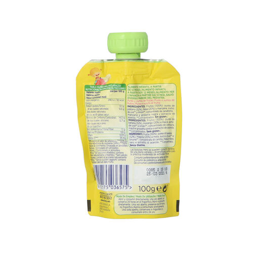 Bolsita HERO platano fresa 100g image number