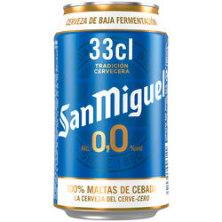 Cerveza SAN MIGUEL 0,0 lata 33cl