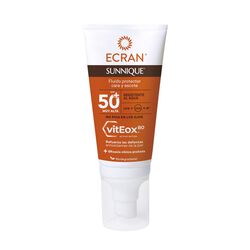 FLUIDO PROTECTOR CARA Y ESCOTE SUNNIQUE SPF50 ECRAN 50ml