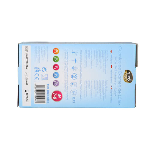 GUANTES LATEX VIVO CHEF TALLA MEDIANA 100uds image number