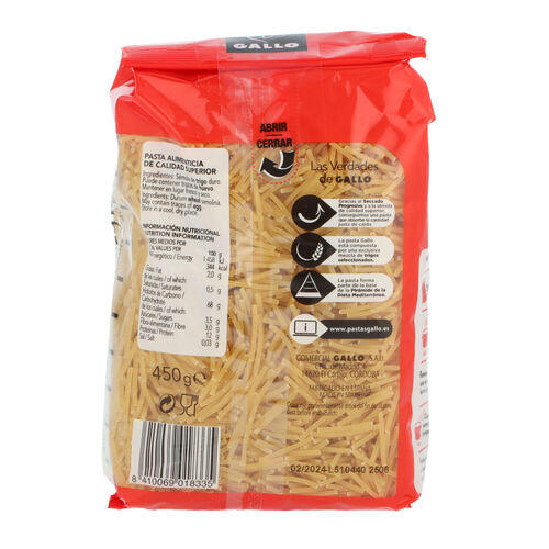 Fideos GALLO n2 450g image number