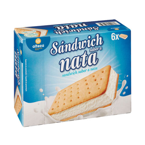 Helado sandwich de nata ALTEZA 6x100ml image number