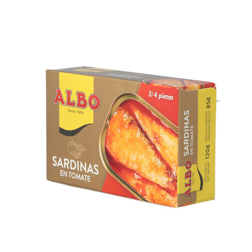 SARDINAS EN TOMATE ALBO 120g image number