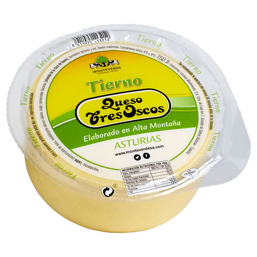 QUESO TIERNO TRES OSCOS 750G. image number
