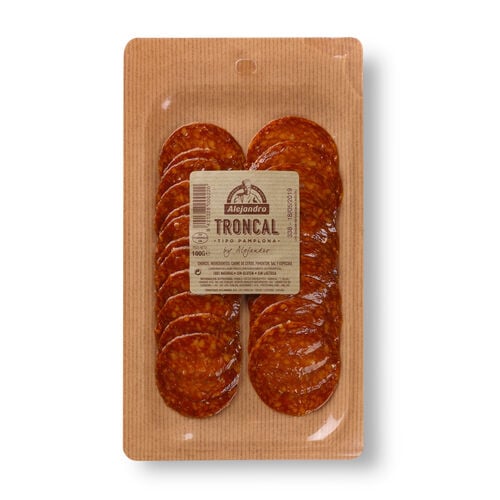 CHORIZO TRONCAL LONCHEADO TIPO PAMPLONA CURADO ALEJANDRO 100g image number