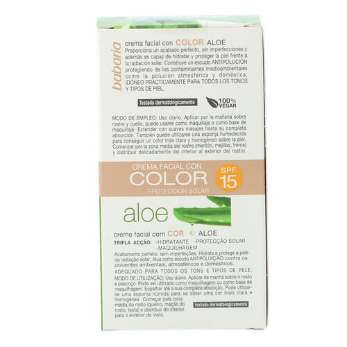 CREMA BABARIA HIDRATANTE CON COLOR 50ml image number