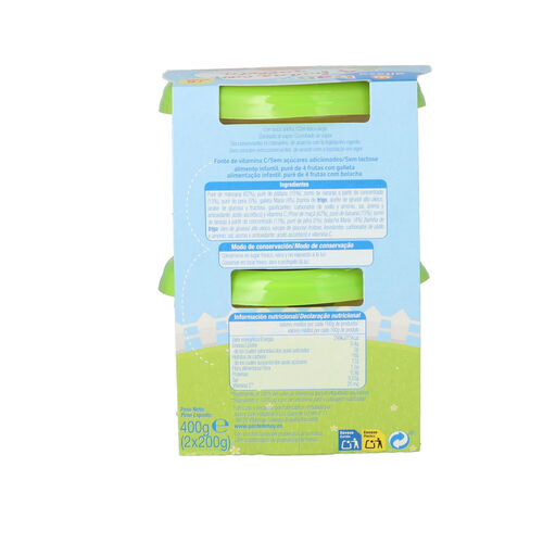 Tarrito ALTEZA 4 frutas galleta 2x200g image number