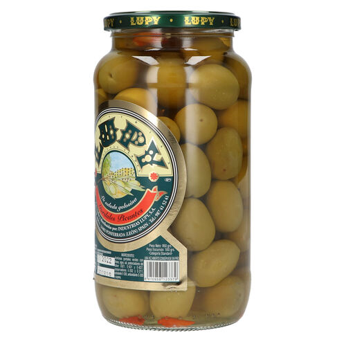Aceituna gordal picante LUPY tarro 950g image number