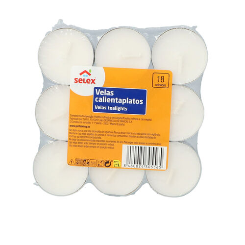 VELA CALIENTAPLATOS SELEX 18uds image number