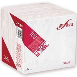 Servilleta blanca 38x38 100 und