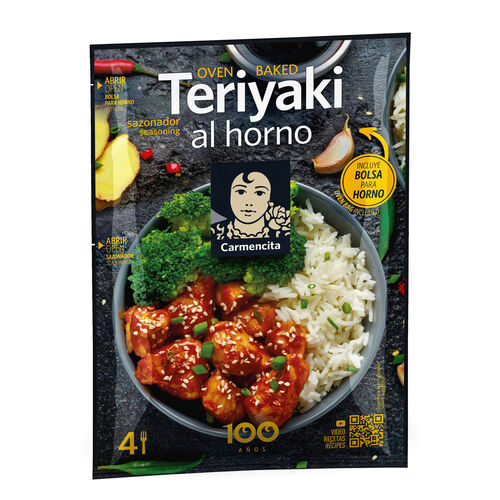 SAZONADOR DE TERIYAKI CON BOLSA PARA HORNO CARMENCITA 57g image number