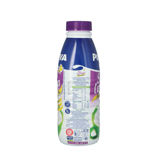 Leche sin lactosa semidesnatada PULEVA 1L image number