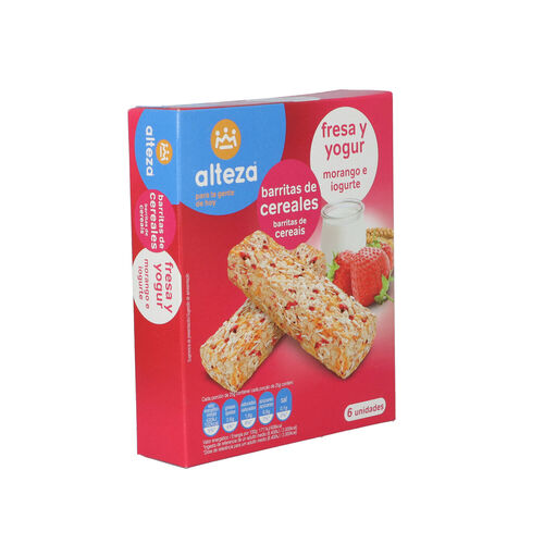 Barrita cereales ALTEZA fresa yogur 150g pack 6 image number