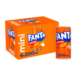 Refresco sabort naranja FANTA 6x200ml