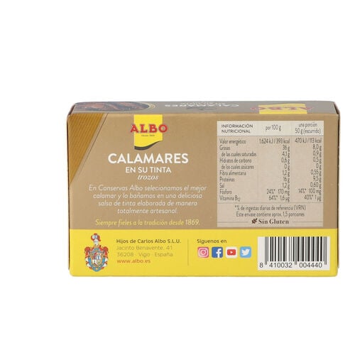Calamar ALBO tinta 112g image number