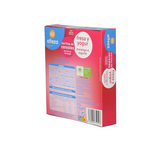 Barrita cereales ALTEZA fresa yogur 150g pack 6 image number