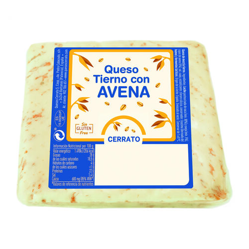 QUESO TIERNO CON AVENA CERRATO 250g image number