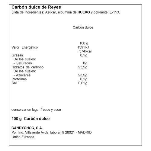 Carb&oacute;n de Reyes MIGUELA&Ntilde;EZ 100g image number