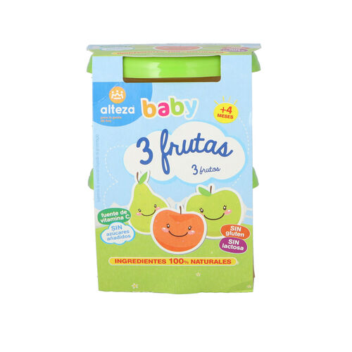 Tarrito 3 frutas ALTEZA pack 2x200g image number