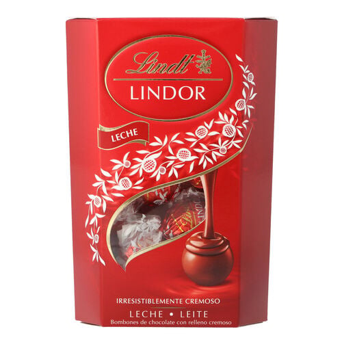 Bombones de chocolate con leche LINDOR LINDT 200g image number