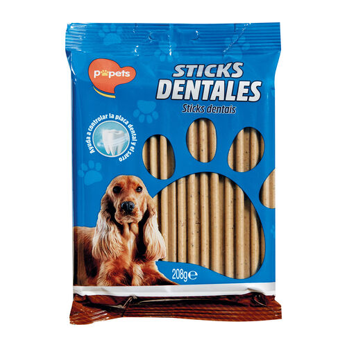 STICKS DENTALES PARA PERRO POPETS 208g image number