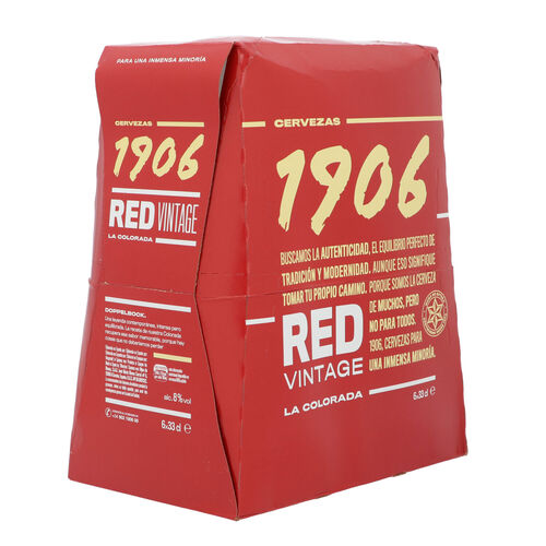 Cerveza 1906 red vintage 33cl pack 6 botellas image number