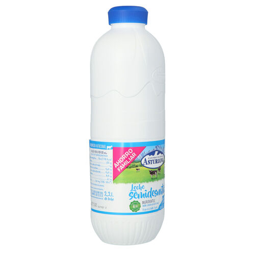 LECHE SEMIDESNATADA CENTRAL LECHERA ASTURIANA 2,2L image number