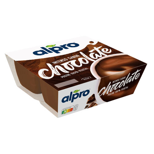 Postre vegetal de chocolate negro ALPRO 4x125g image number