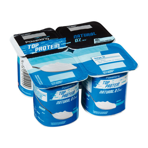 Yogur Natural proteico Top Protein POWERKING 4x125g image number