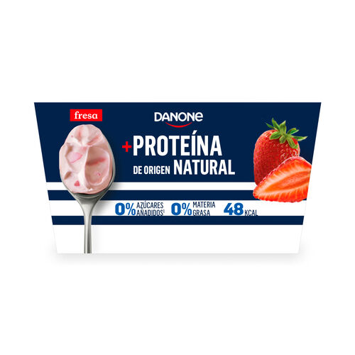 Yogur proteico con fresa DANONE 4x100g image number