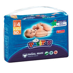 PAÑALES PASITOS TALLA 4 50 UND