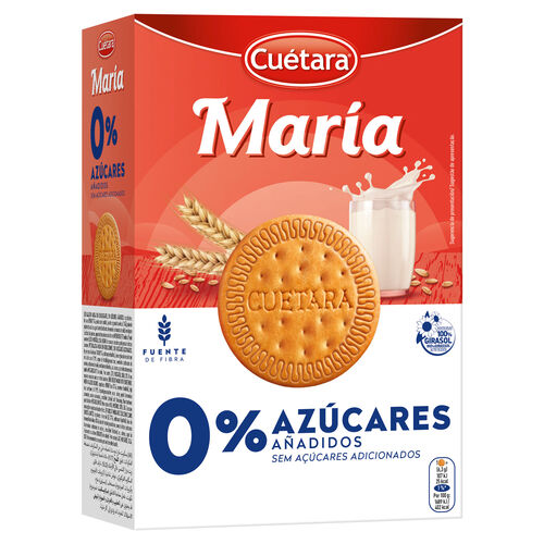 GALLETA MARIA 0% AZUCARES AÑADIDOS CUETARA 400g image number