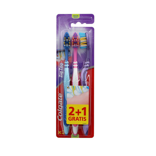CEPILLO DENTAL COLGATE ZIZ-ZAG MEDIO PACK 3 image number