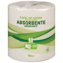 Rollo de papel de cocina absorbente SELEX 90m