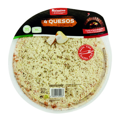 Pizza fresca 4 quesos RIKISSSIMO 400g image number