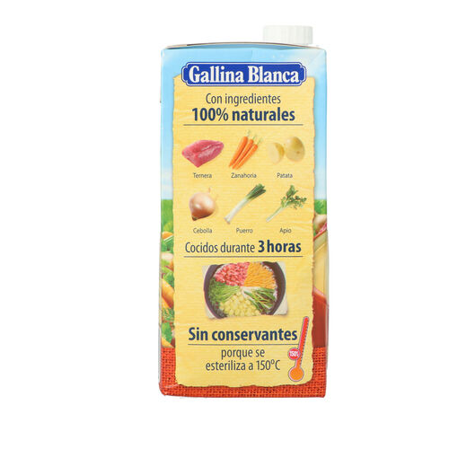 CALDO DE CARNE GALLINA BLANCA 1L image number