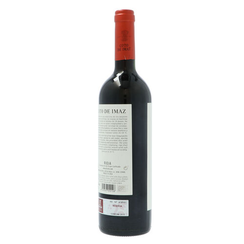 Vino tinto COTO IMAZ Reserva DO Rioja 750ml image number
