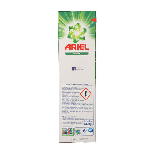DETERGENTE POLVO ARIEL MALETA 42 CACITOS image number