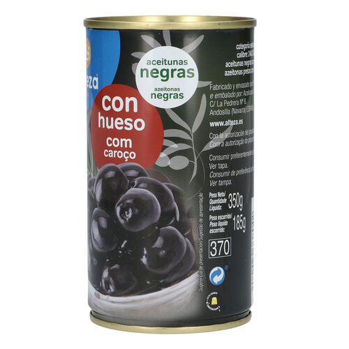 ACEITUNA NEGRA ALTEZA CON HUESO 350g image number