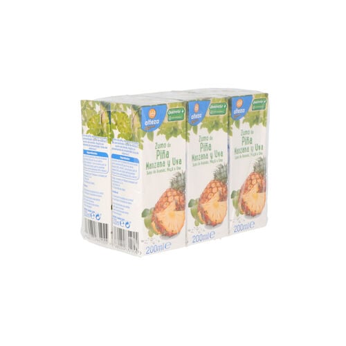 Zumo de pi&ntilde;a,uva y manzana ALTEZA 6x200ml image number