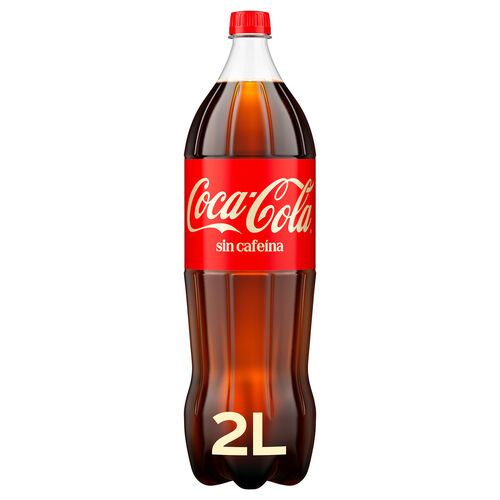 Refresco de cola sin cafe&iacute;na COCA COLA 2L image number