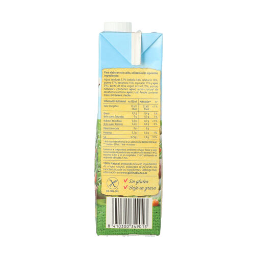 CALDO DE VERDURAS GALLINA BLANCA 1L image number