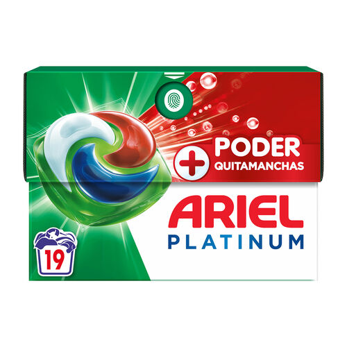 Detergente capsulas ARIEL all in ONE quitamanchas pond 19 c&aacute;psulas image number
