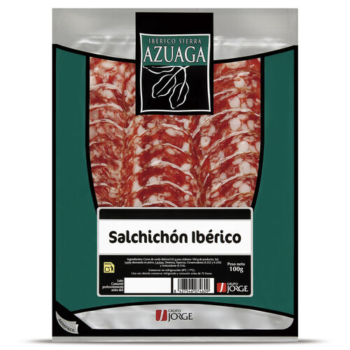 Salchich&oacute;n Ib&eacute;rico Extra AZUAGA 100g image number