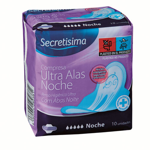 COMPRESA ULTRA NOCHE ALAS SECRETISIMA PAQUETE 10uds image number