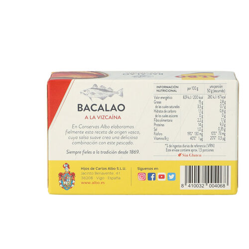 BACALAO VIZCAINA ALBO 115g image number